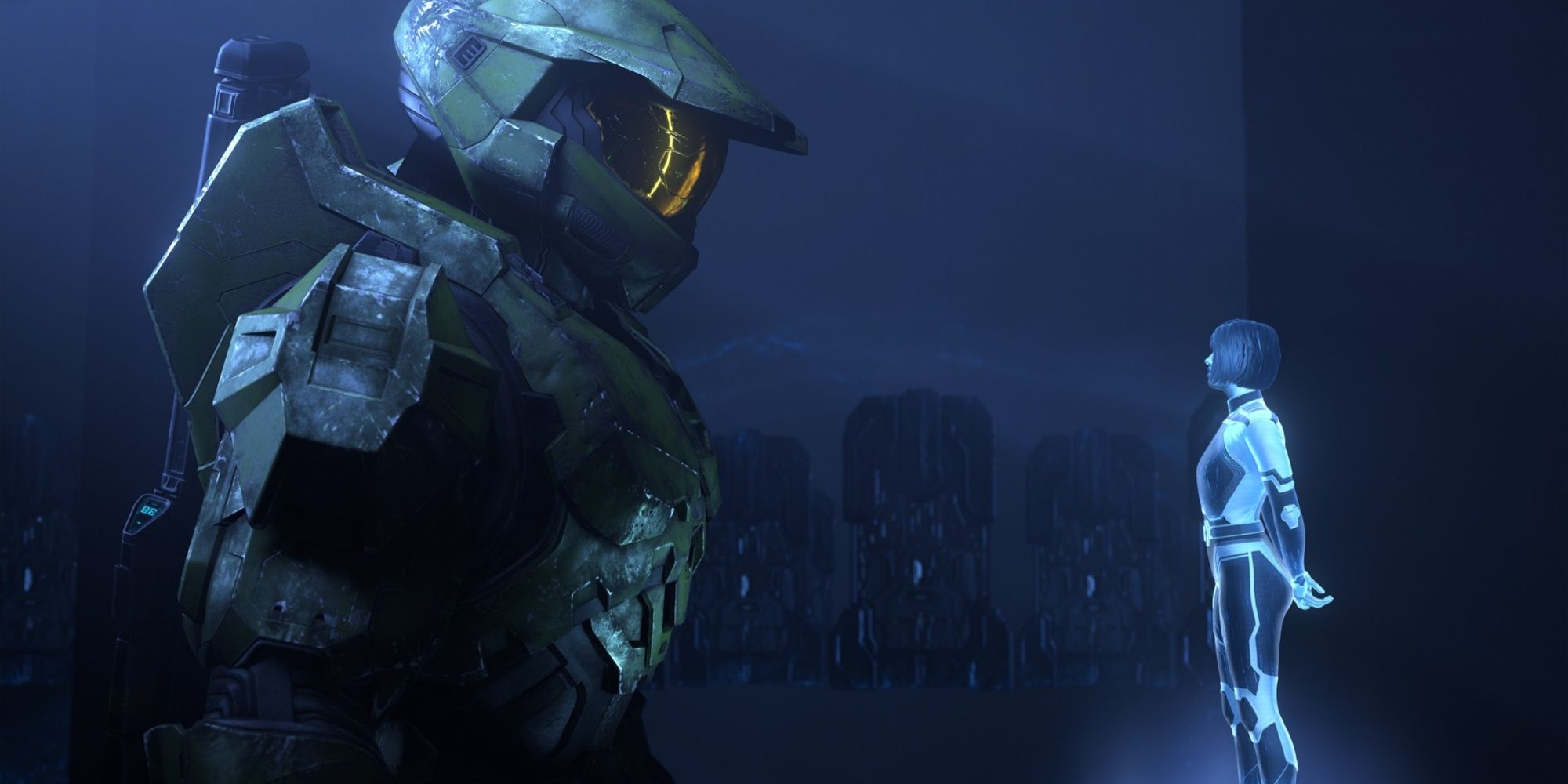 Master Chief And Cortana Are The Stars Of A Halo Little People Collector's Set