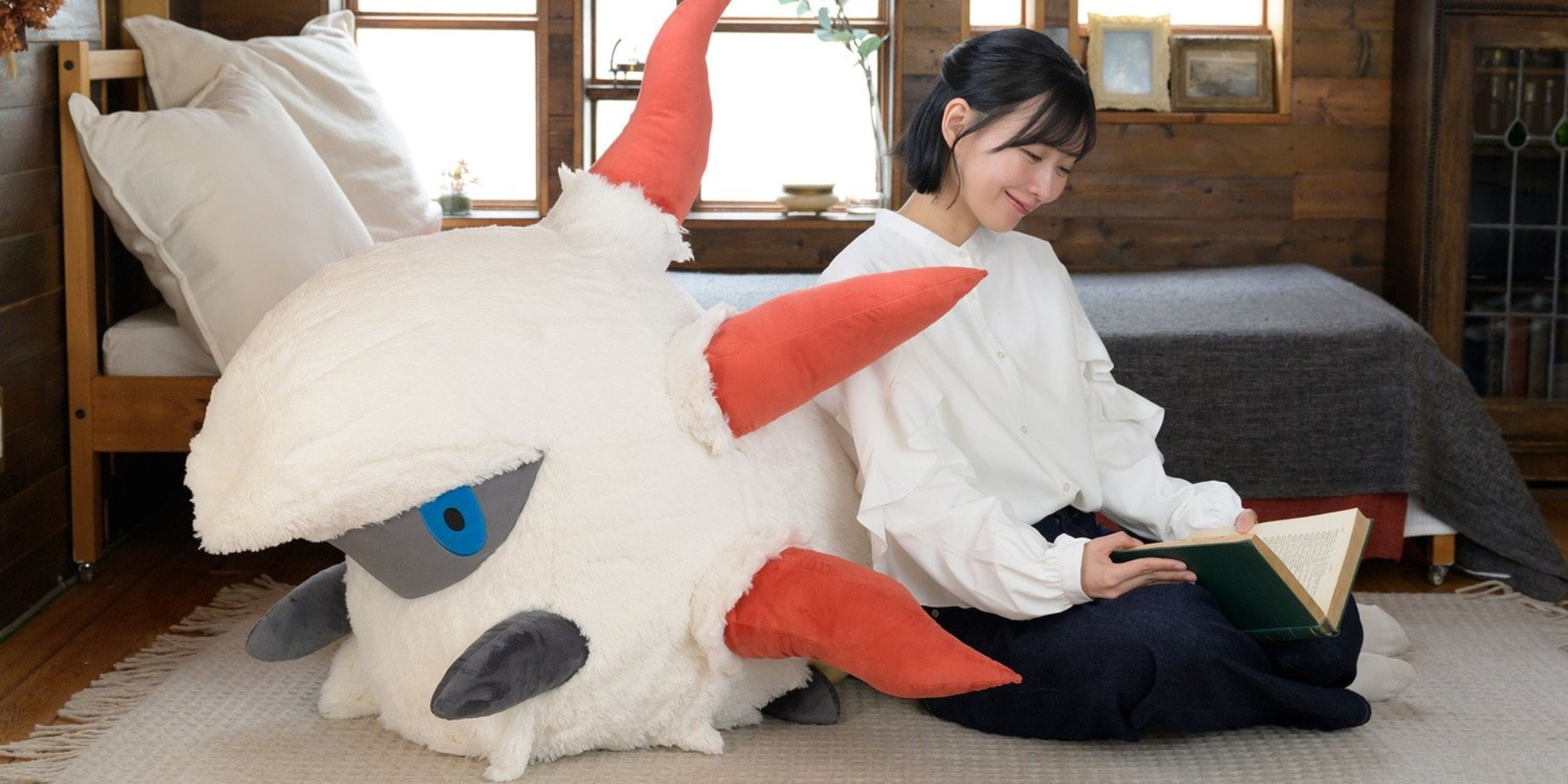 Larvesta Joins Pokemon's Collection Of Life-Size Plushes