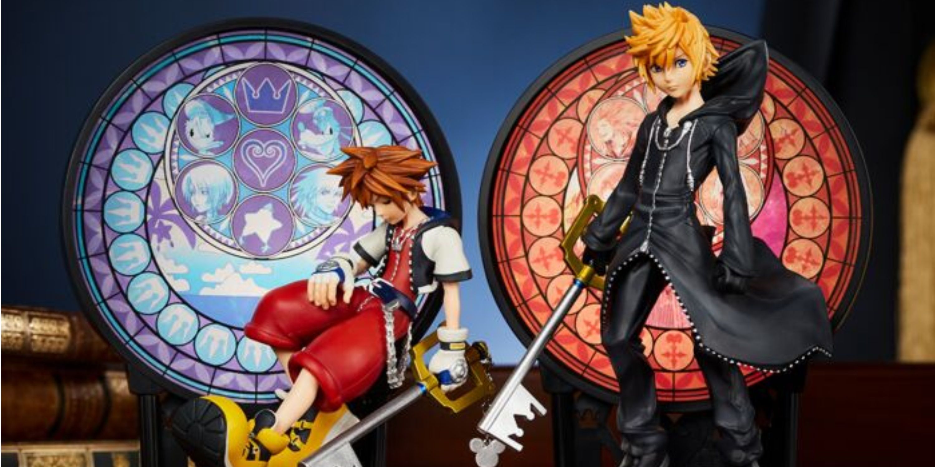 New Sora And Roxas Kingdom Hearts Stained-Glass Figures Revealed