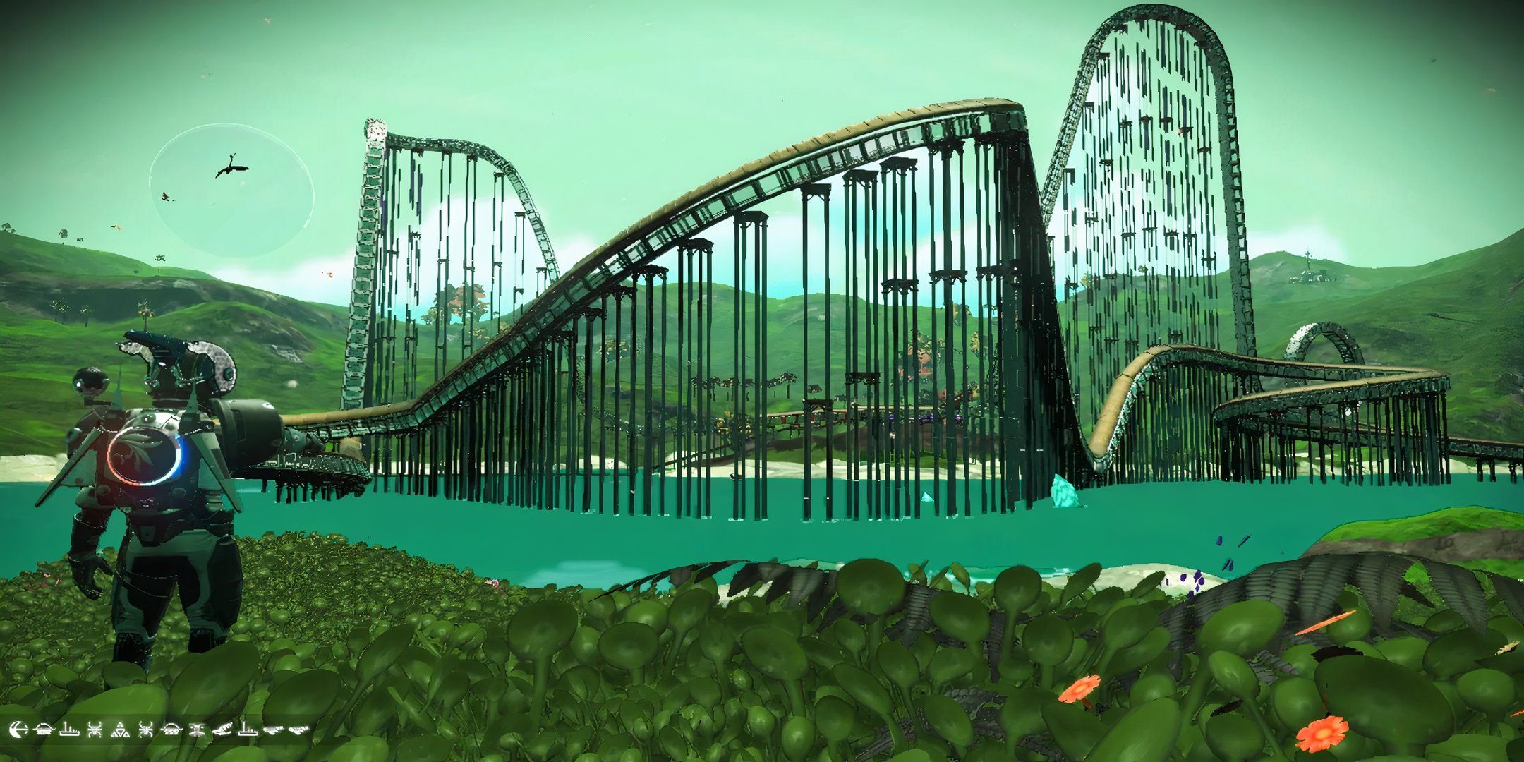 No Man’s Sky Player Shares Huge Fully Functioning Roller Coaster