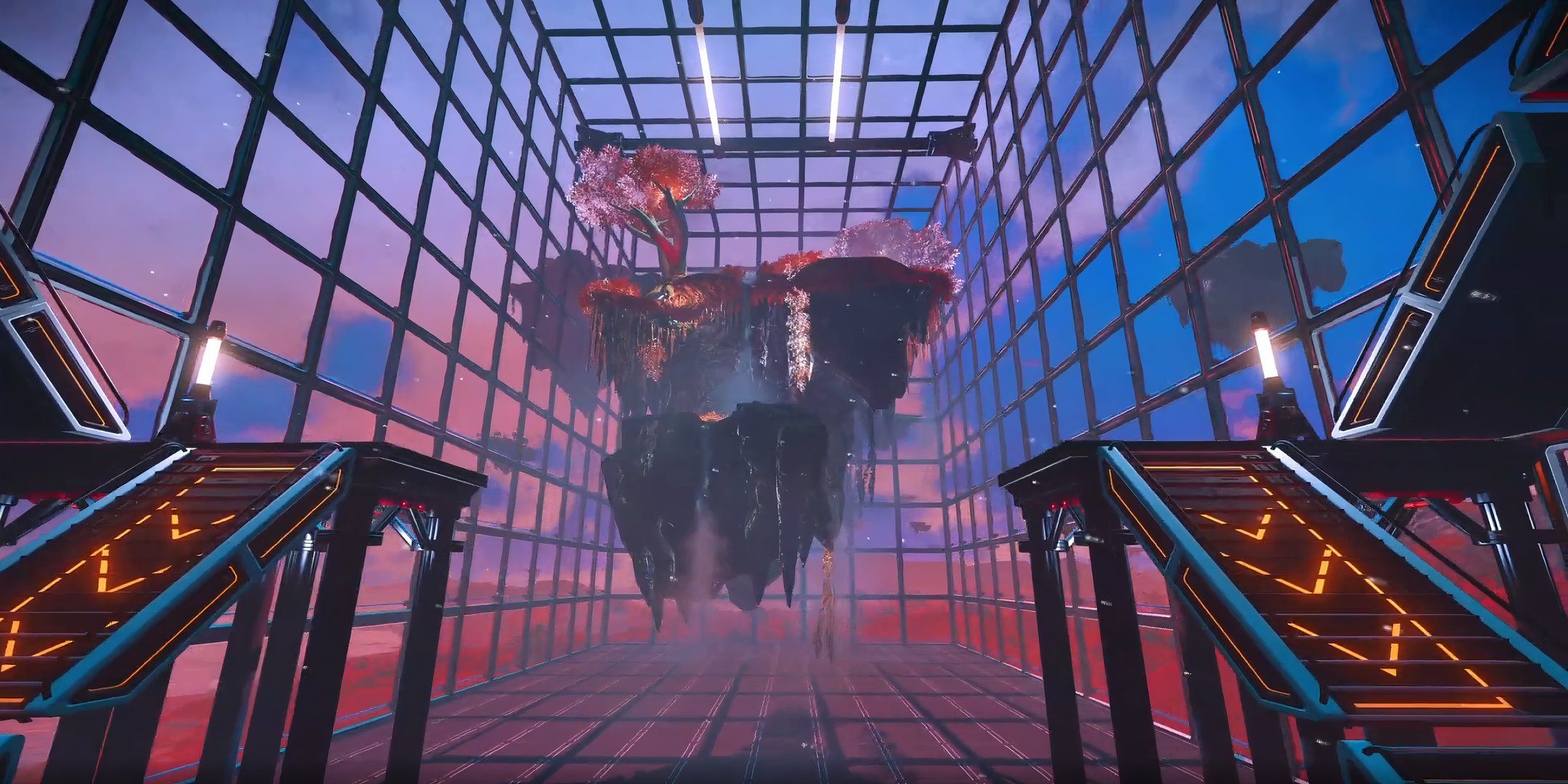 No Man’s Sky Player Builds Massive Greenhouse Around Floating Island, For Some Reason
