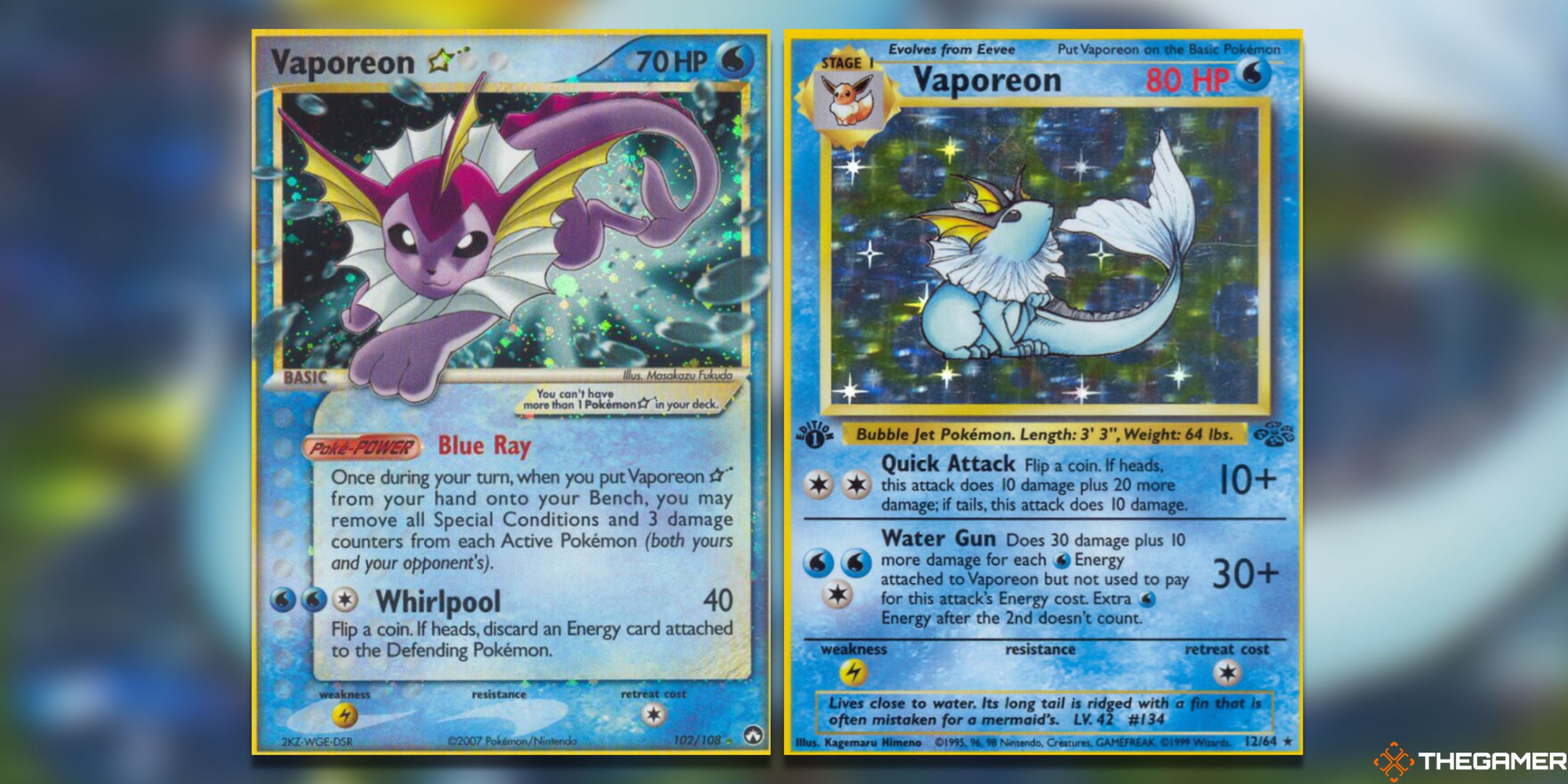The Most Expensive Vaporeon Pokemon TCG Cards
