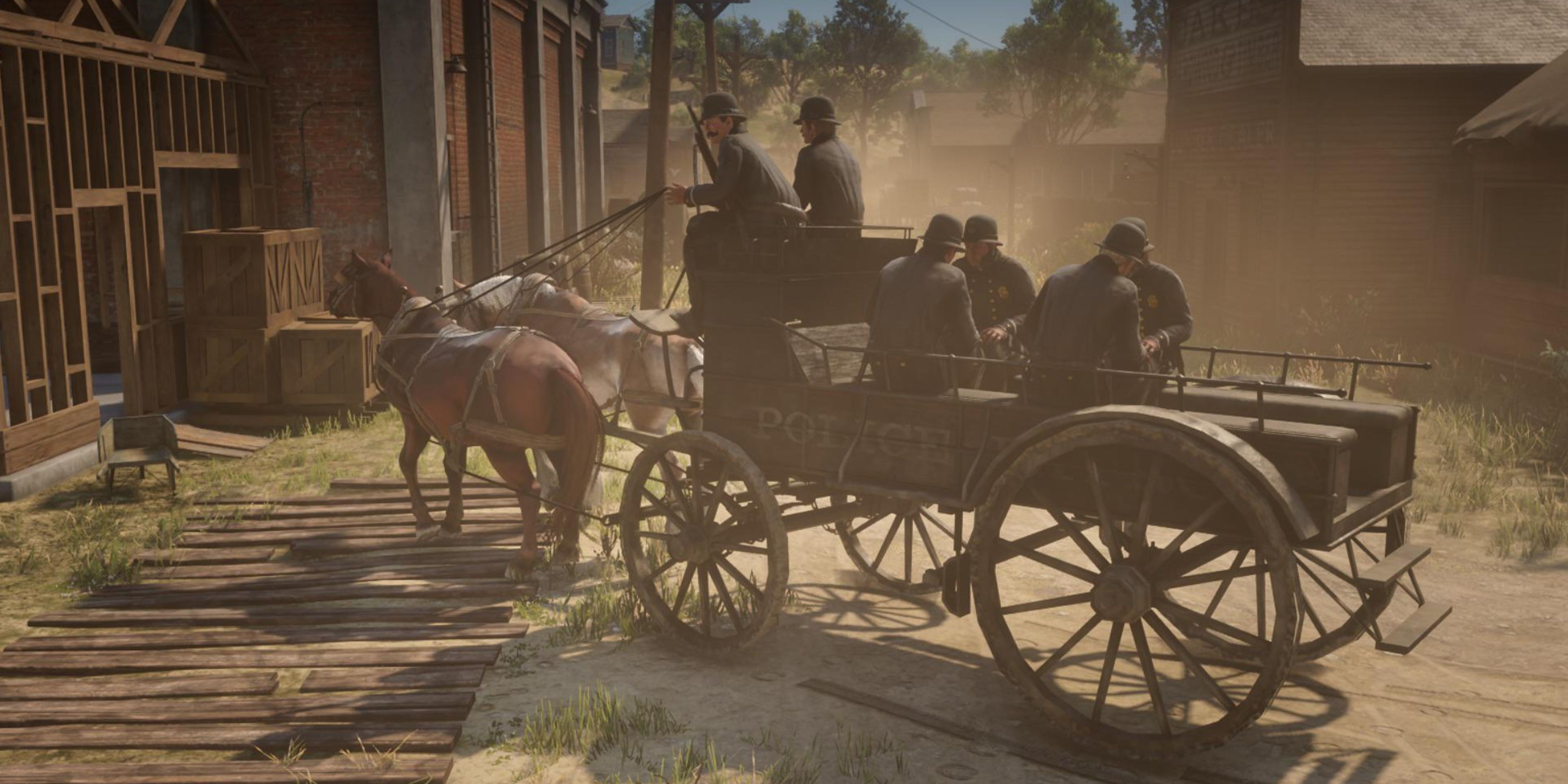 Someone Turned The Horse Wagon Speed Up To Super Sonic In Red Dead Redemption 2