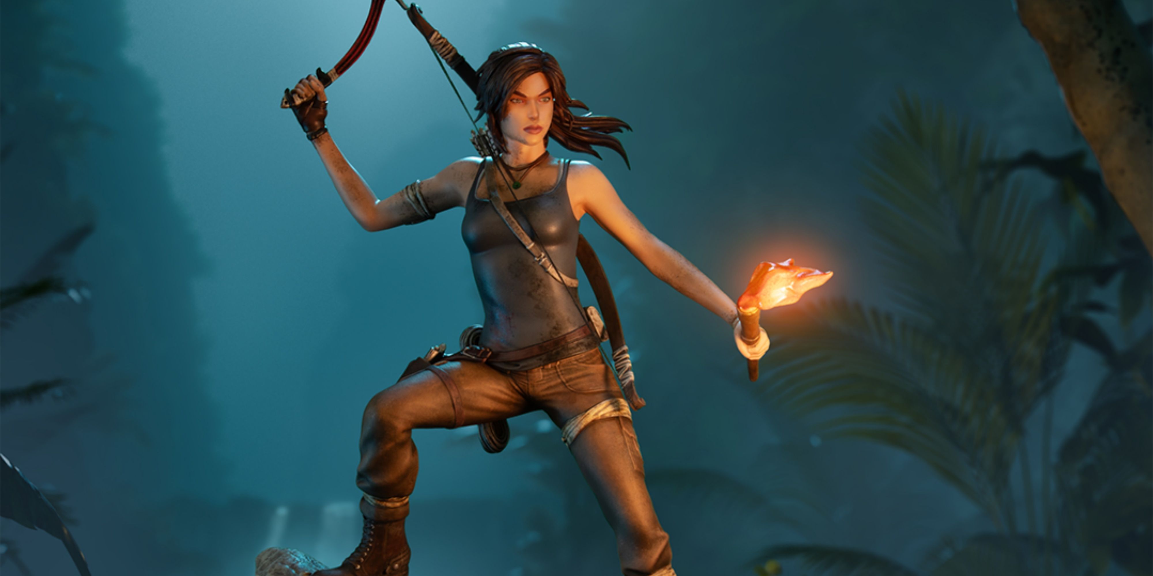 Dark Horse Reveals Lara Croft Survivor Era Tomb Raider Statue