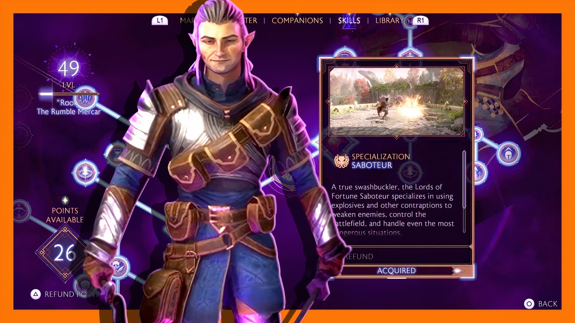 Dragon Age: The Veilguard - Best Skills For A Saboteur Rogue