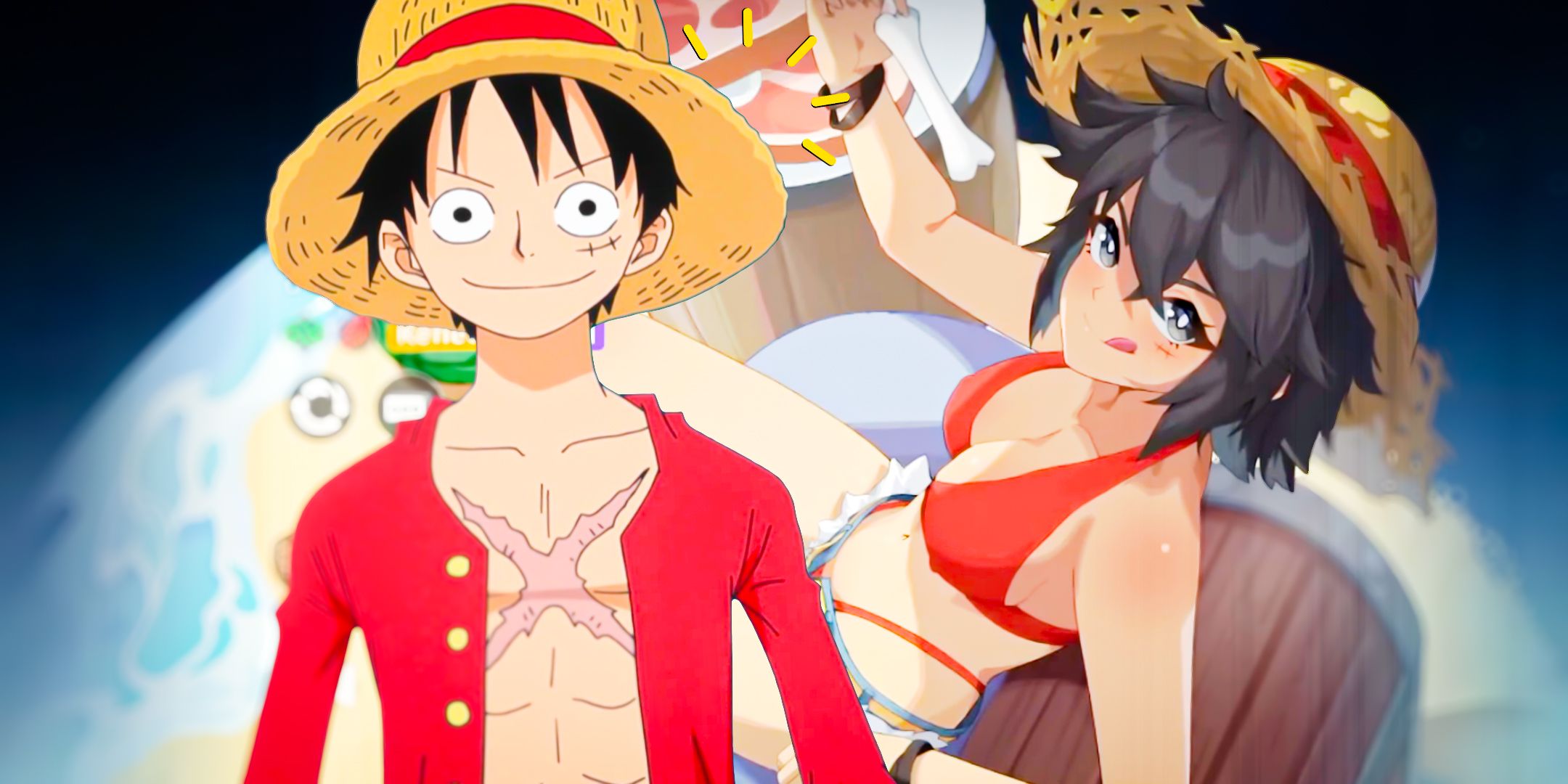 New Gacha Game Gives Luffy And Other Iconic Anime Characters Waifu Makeovers