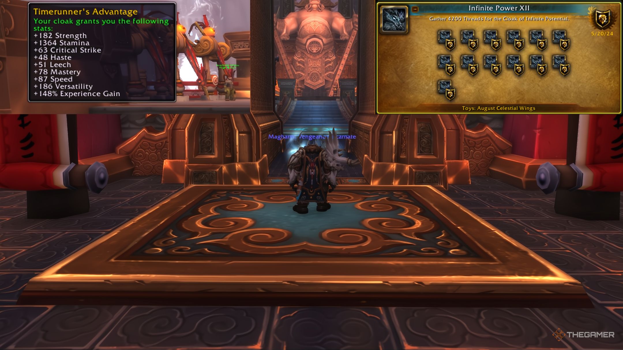 World Of Warcraft Remix: Mists Of Pandaria - How To Upgrade The Cloak of Infinite Potential