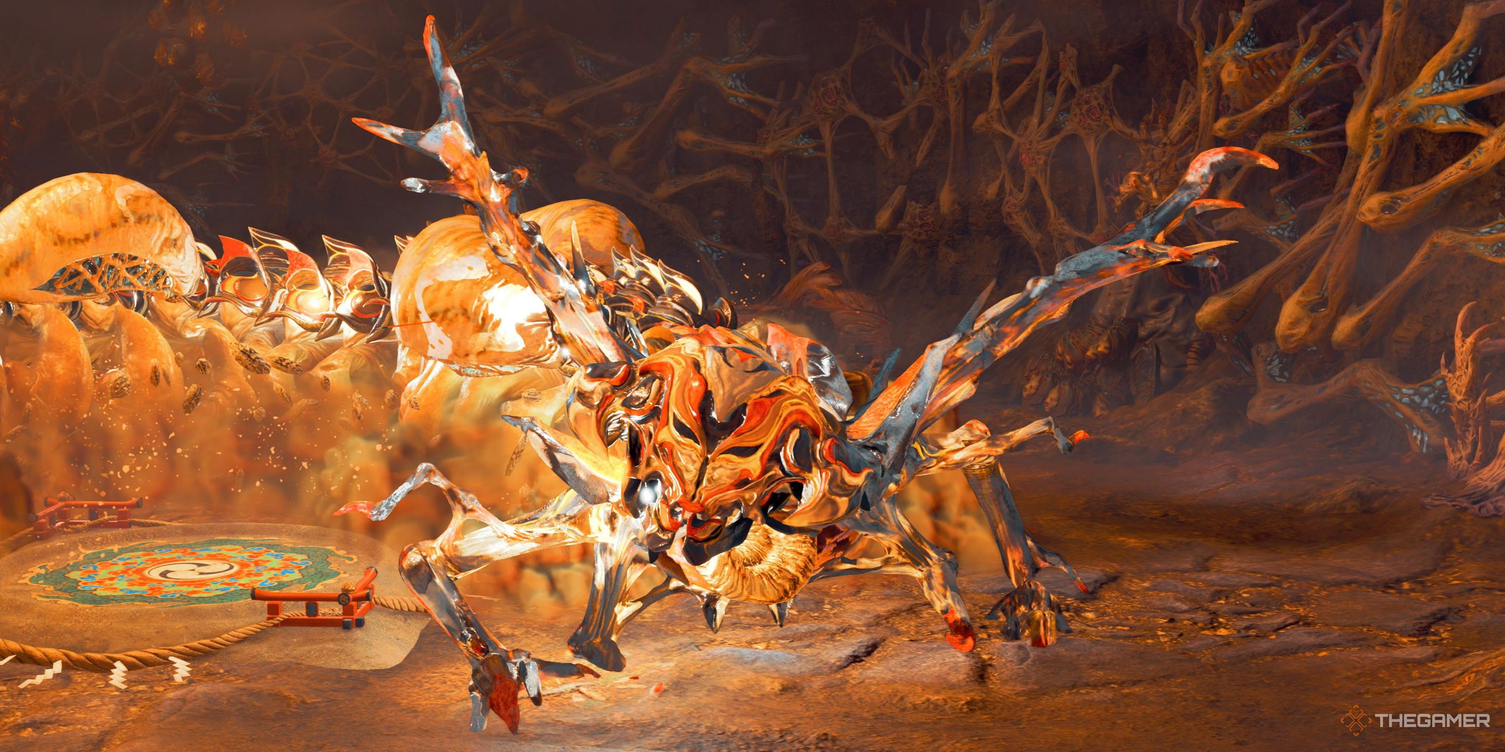 Kunitsu-Gami: Path Of The Goddess - Mukadejoro Boss Battle Guide