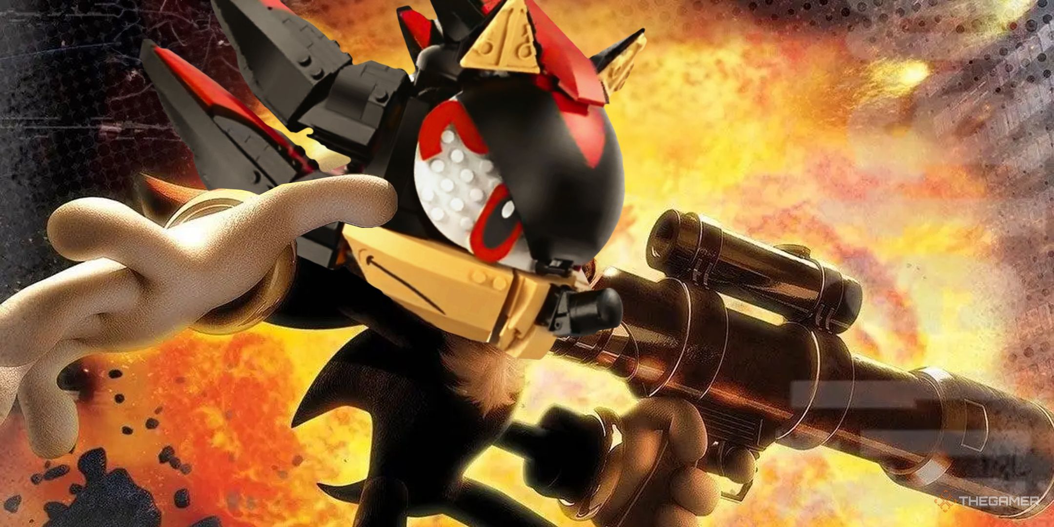Shadow The Hedgehog's Head Has Been Turned Into A Lego Set