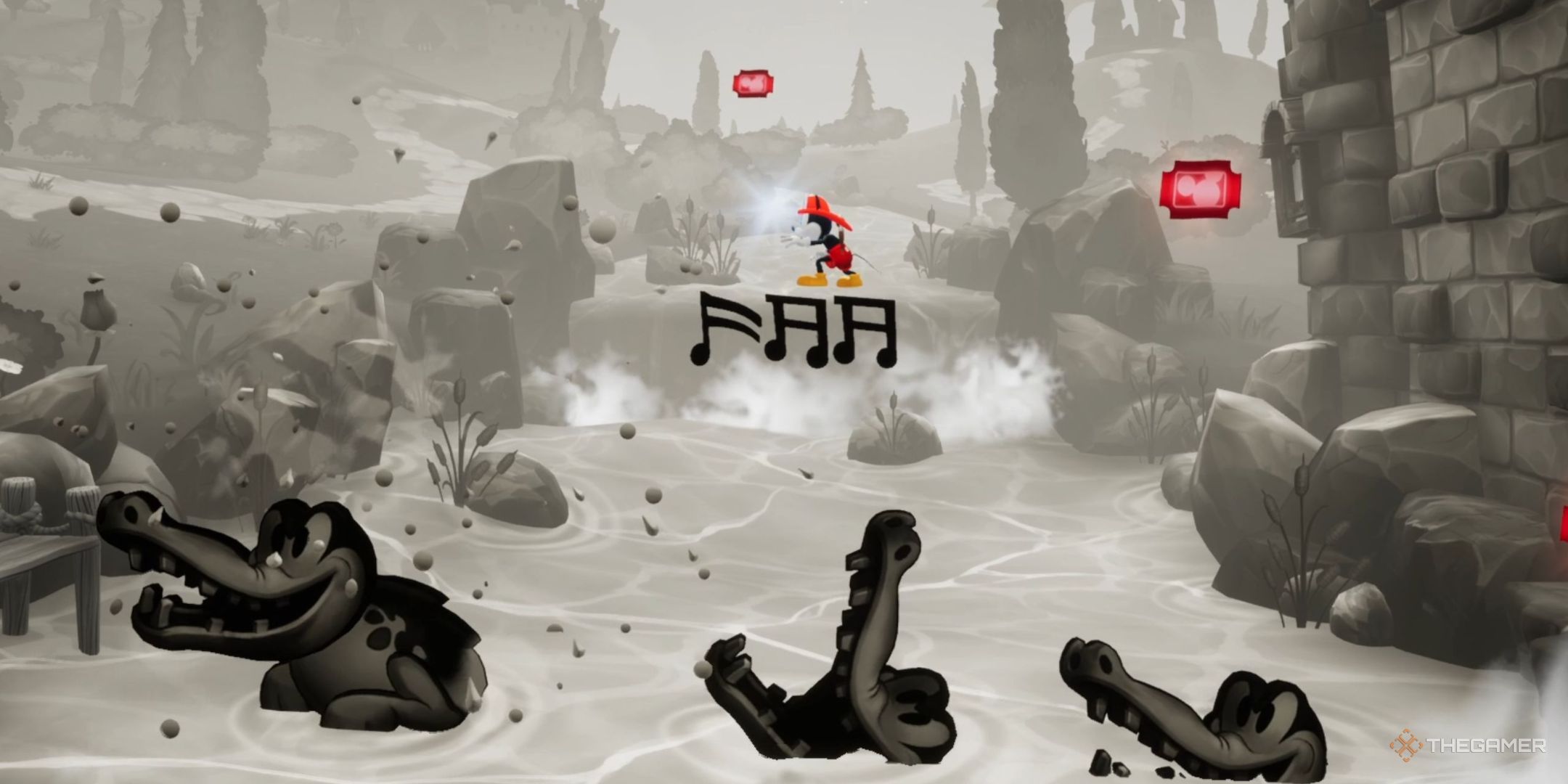 Disney Epic Mickey: Rebrushed - Oh What A Knight Side Scrolling Level Guide