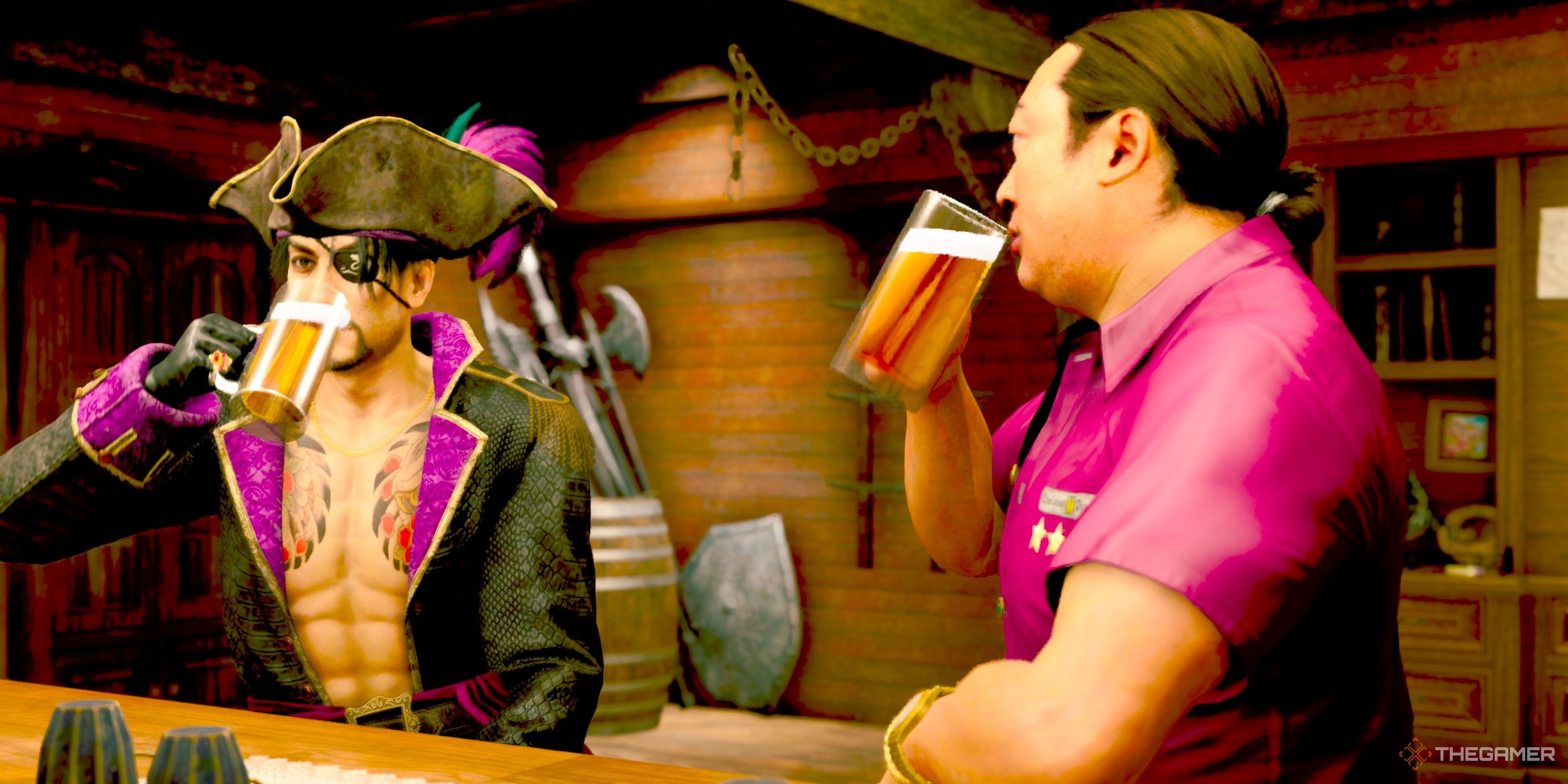 How To Unlock Masaru Fujita's Drink Link In LaD: Pirate Yakuza In Hawaii