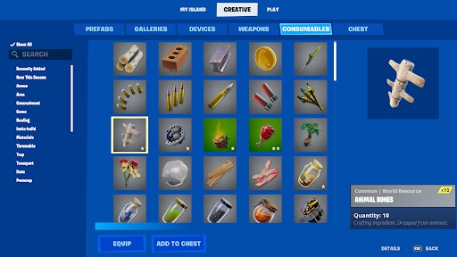 How to keep inventory in Fortnite Creative