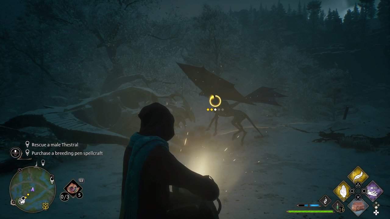 Hogwarts Legacy - how to catch a Thestral