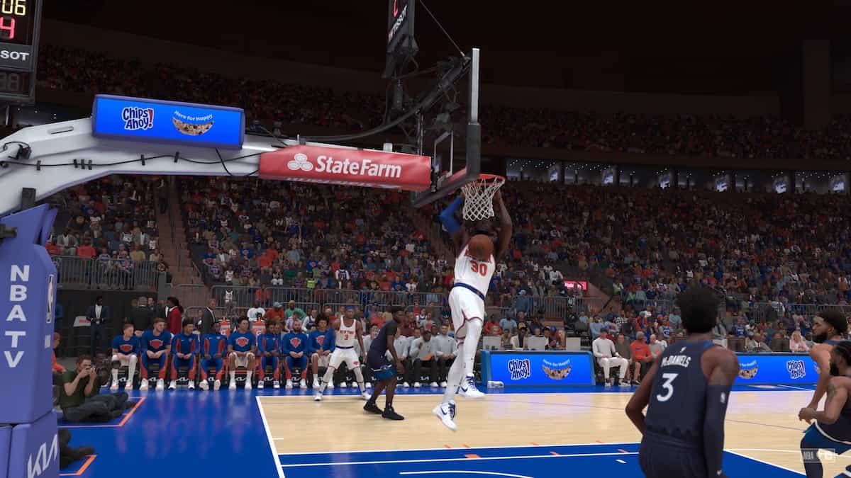 NBA 2K24 - How to hang on rim