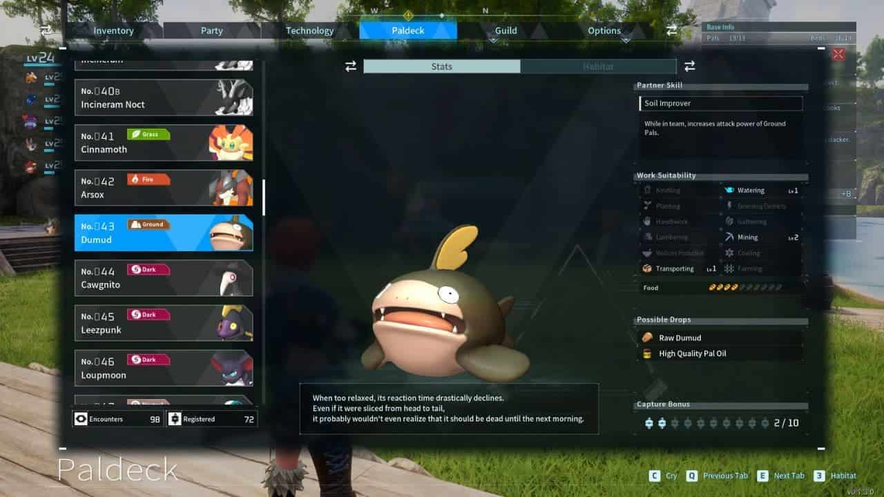 How to get Dumud in Palworld - Dumud location and item drops