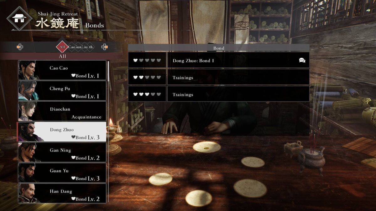How to increase Bonds in Dynasty Warriors Origins