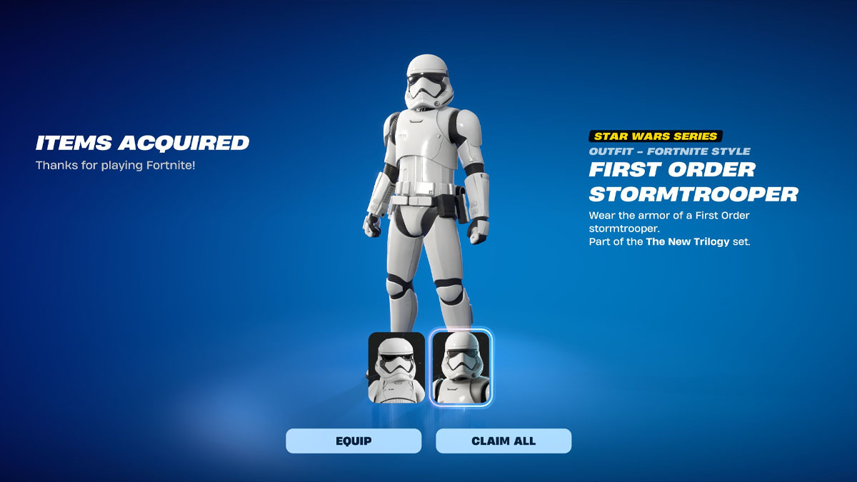 Fortnite is granting new Stormtrooper skin for free, check your eligiblity