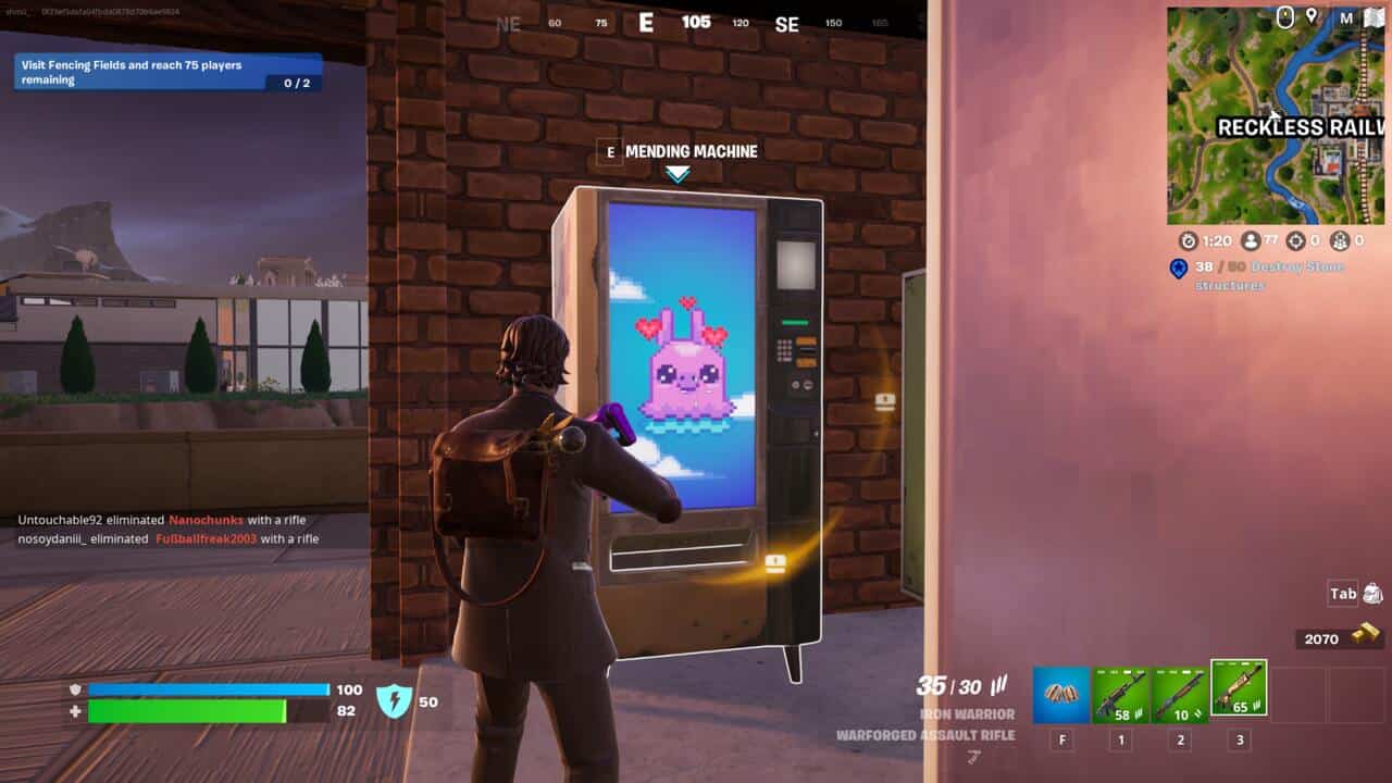 All Fortnite Mending Machine locations - how to purchase Patch Up service
