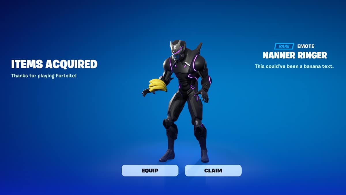 Fortnite: How to get Nanner Ringer emote for free