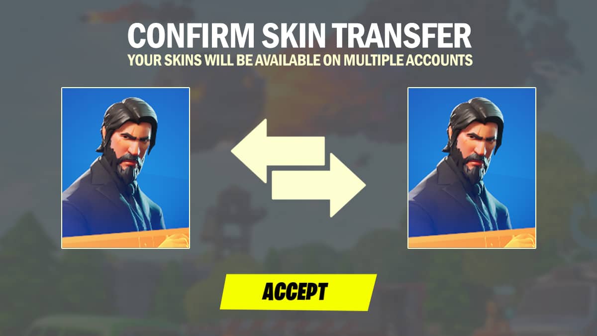 How to transfer skins in Fortnite