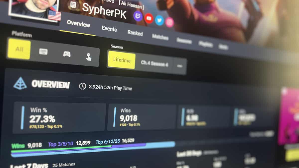 Fortnite Tracker: How to to check your KD ratio, wins, and other stats