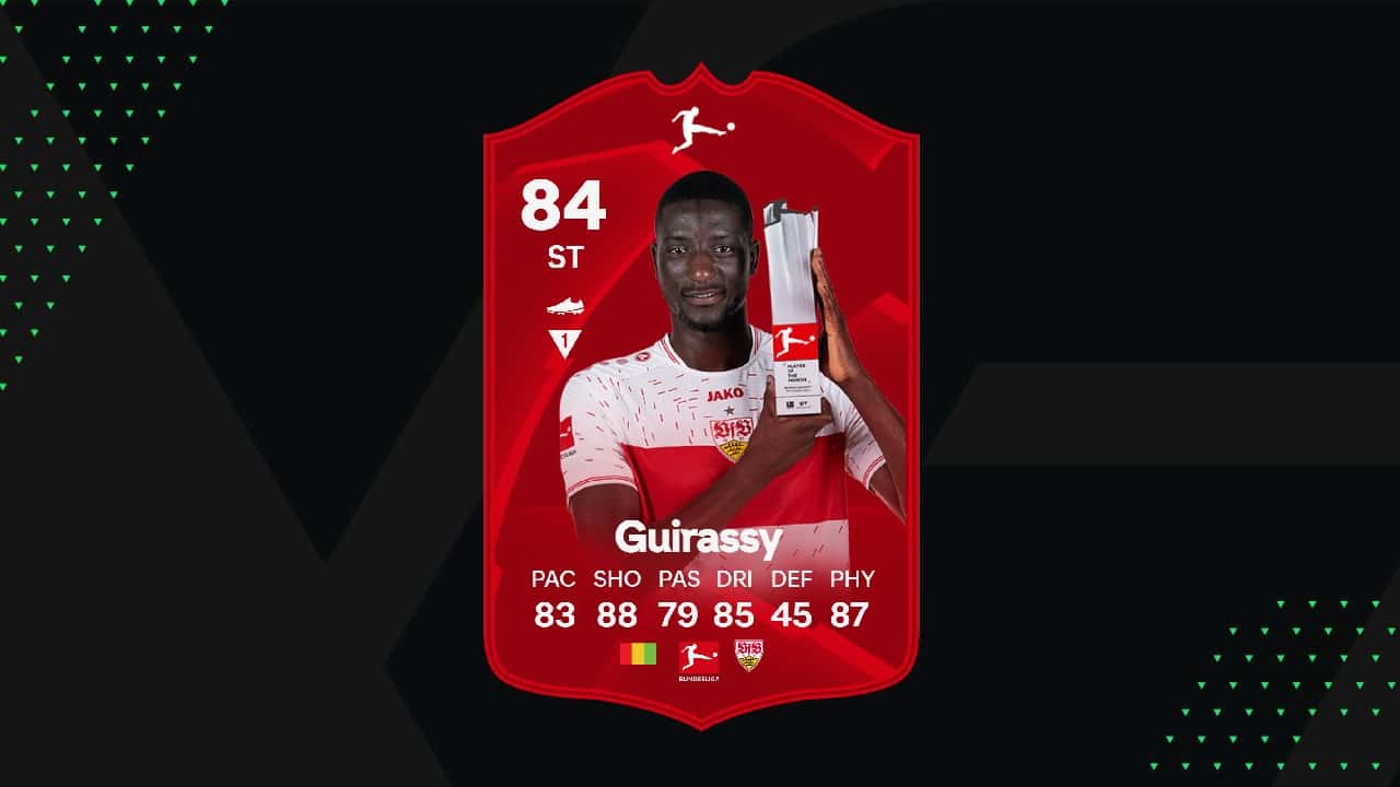 FC 24 Guirassy POTM SBC - how to complete, cheapest solution, and rewards