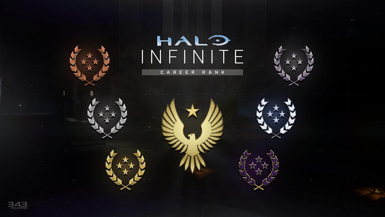 Halo Infinite ranks and career rank tiers explained
