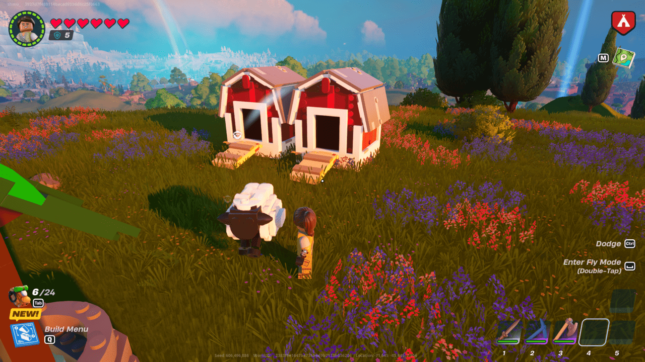 How to tame animals in LEGO Fortnite