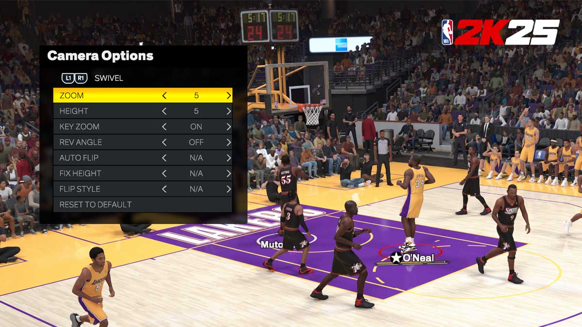 How to change camera angles in NBA 2K25