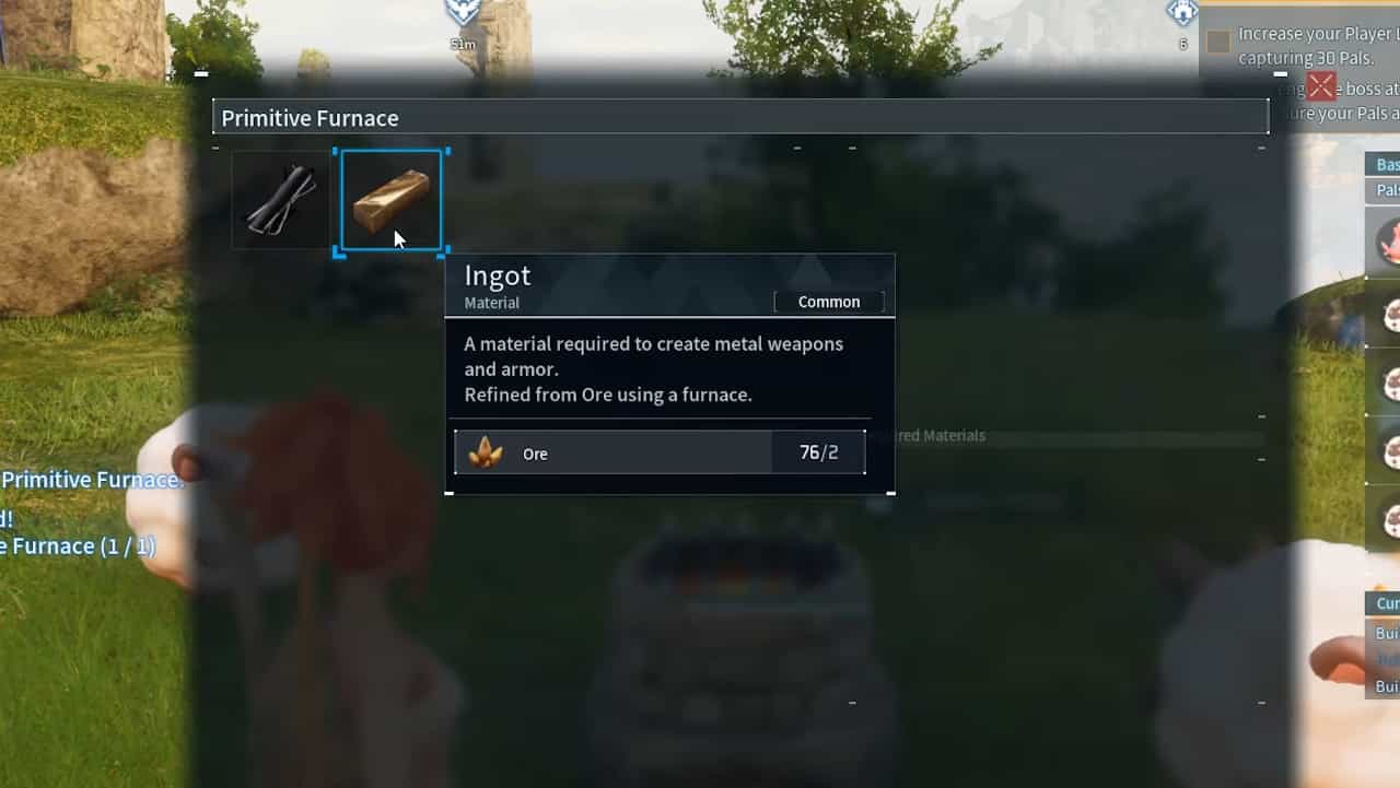 Palworld how to get and farm Ingots fast - Ore, Iron Ingots, Refined Ingots, Pal Metal Ingots