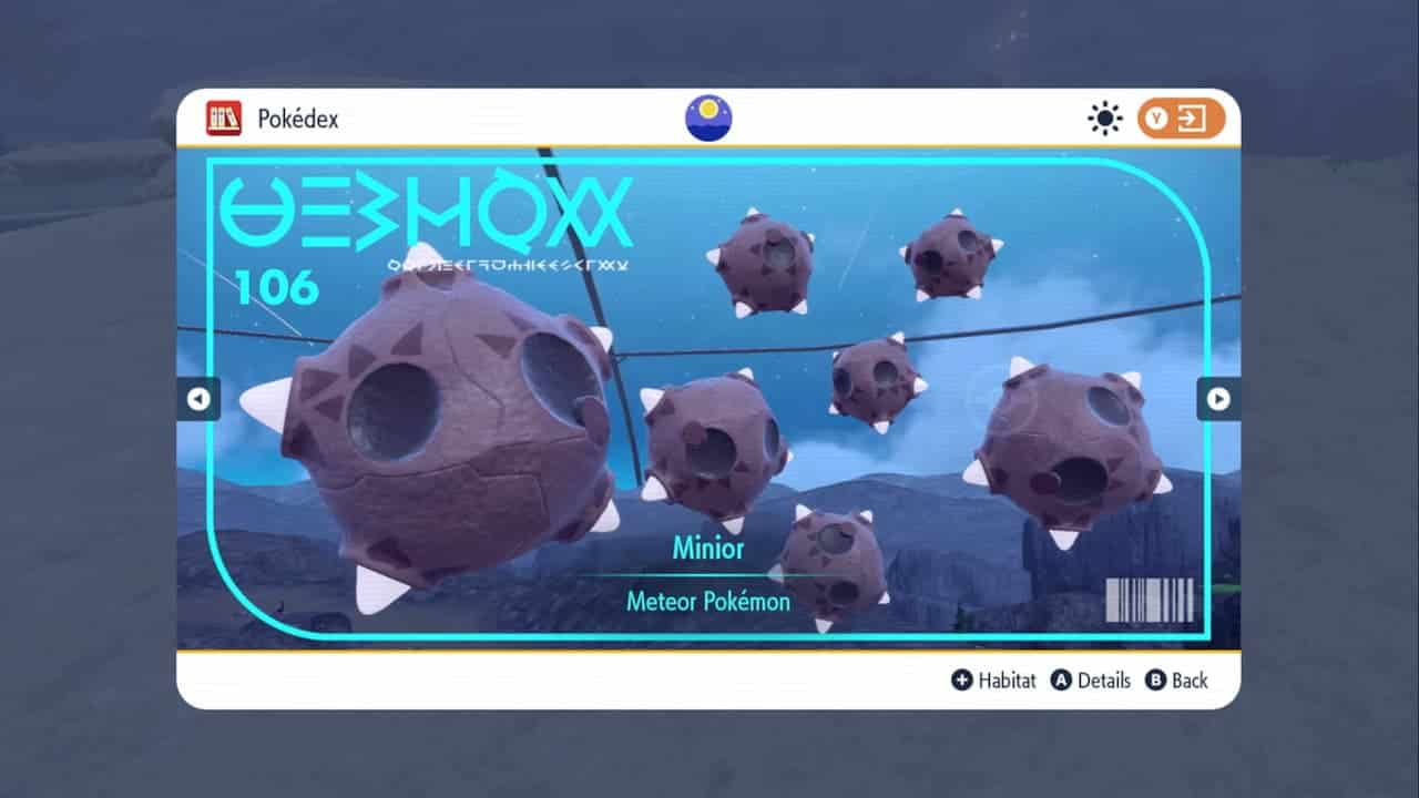 How to get Minior in Pokémon Indigo Disk - Minior Location