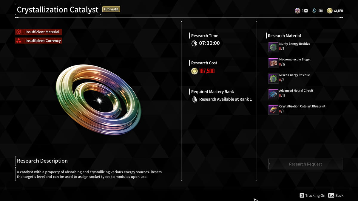 How to reset character level with Crystallization Catalysts in The First Descendant