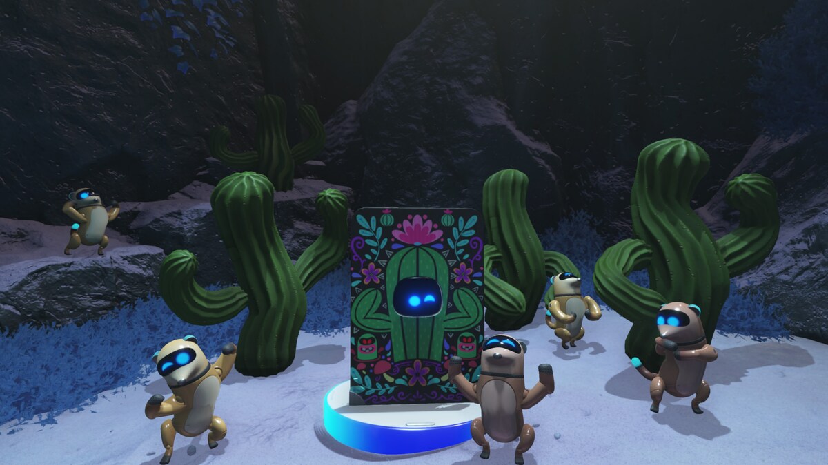 All Astro Bot Wormy Passage bots and puzzle pieces