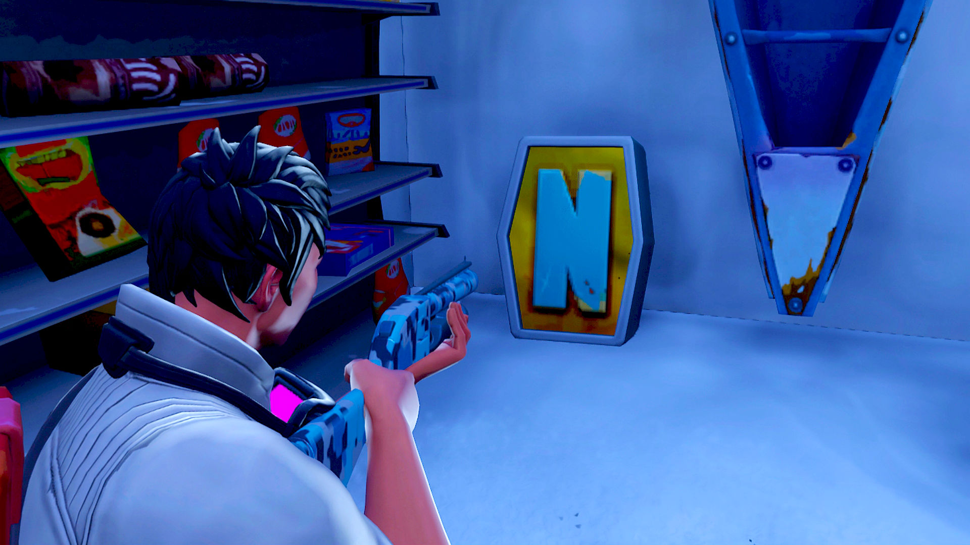 Fortnite: where to search the letter N under a frozen lake