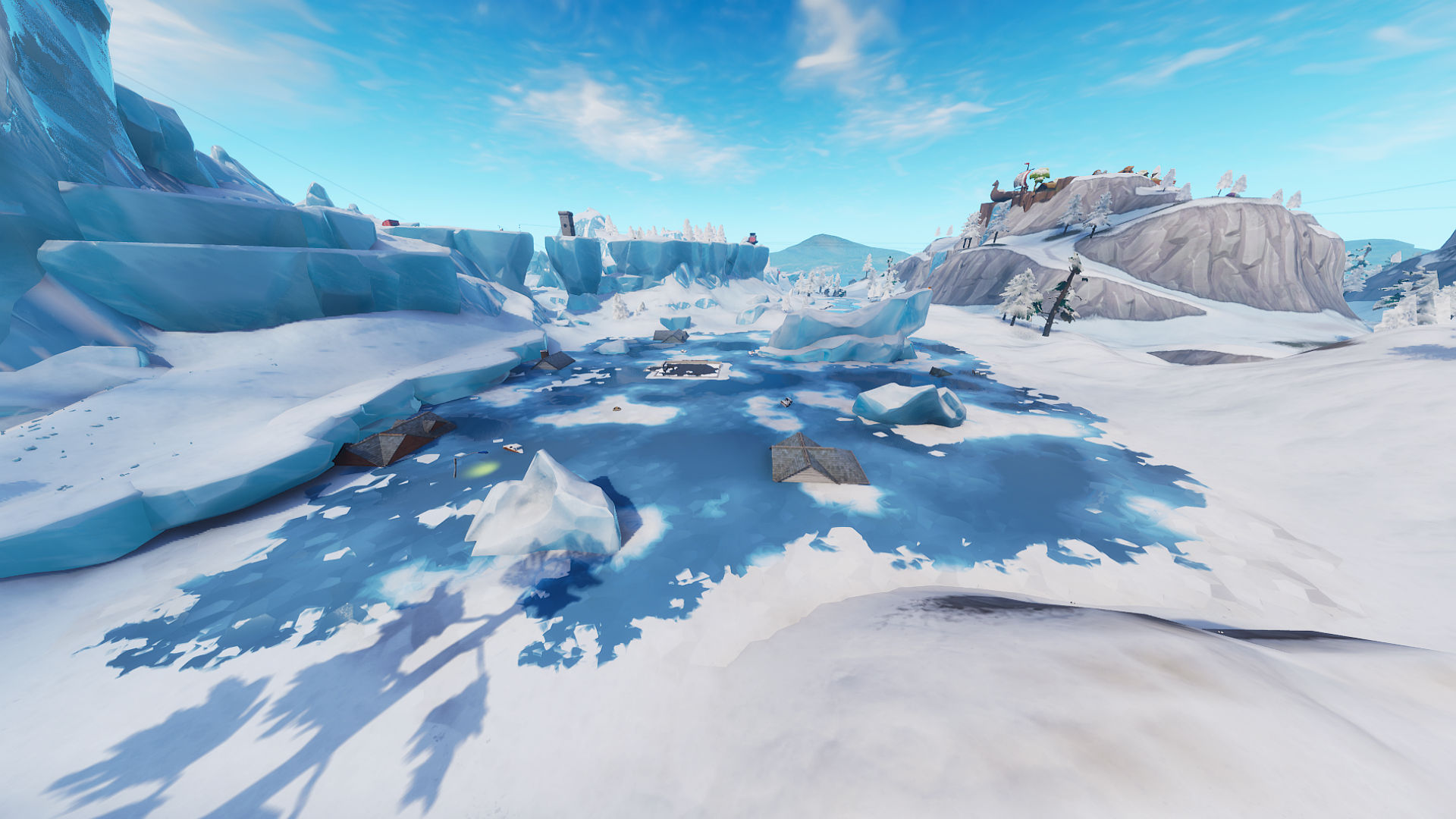 Fortnite frozen lake location: where to use Keep It Mello at a frozen lake - Showtime challenges