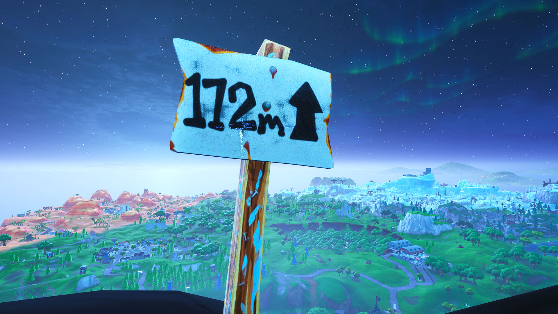 Fortnite challenges: visit the 5 highest elevations on the island