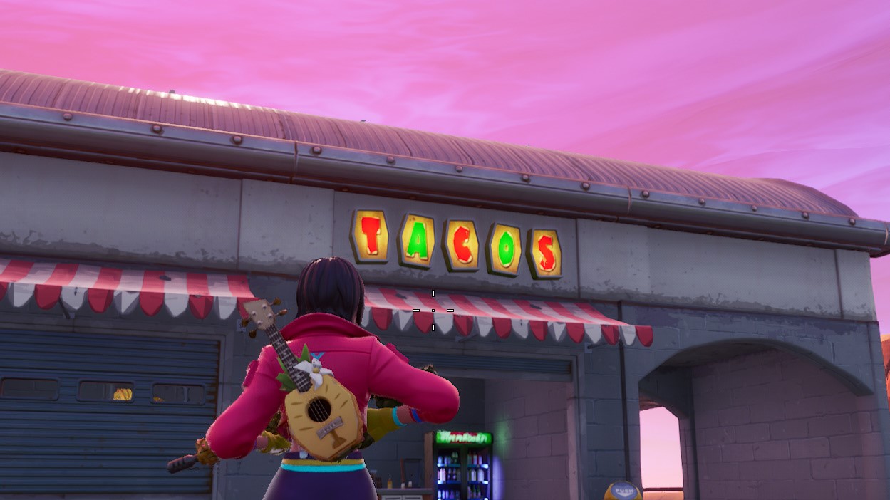 Fortnite Fortbyte 77 location: Where to find the track side taco shop
