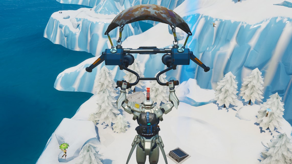 Fortnite Fortbyte 26: Accessible with the Bunker Jonesy outfit near a snowy bunker