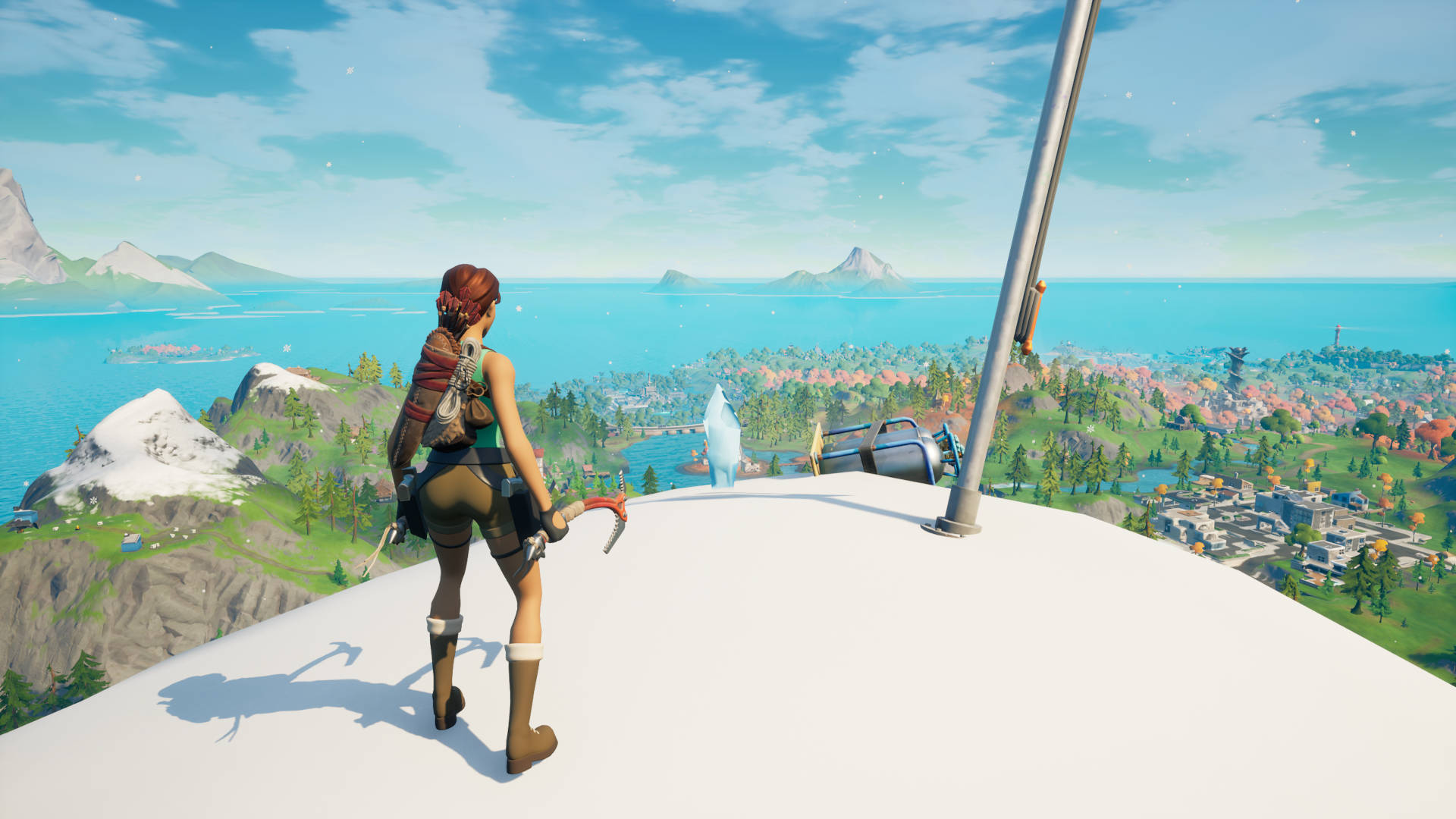 Fortnite - Where to find the tallest mountain to place the spirit crystal
