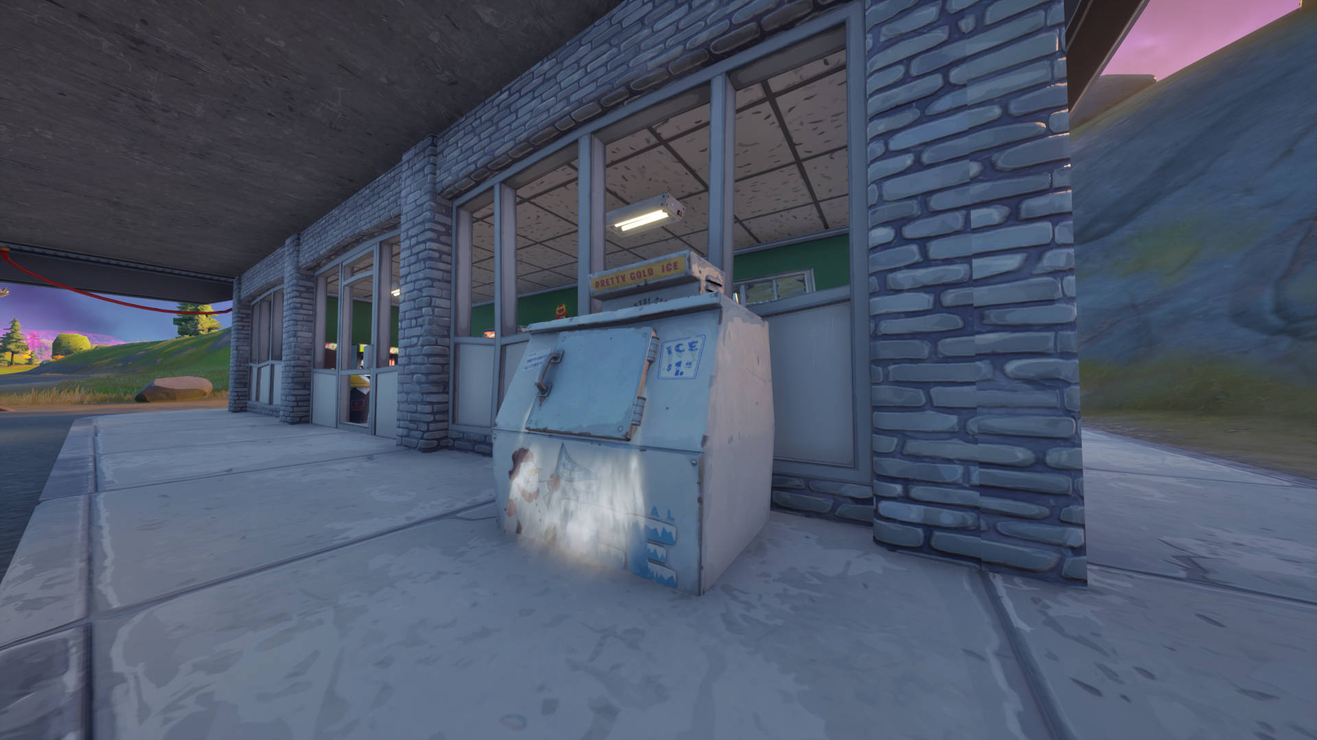 Where to search a Fortnite ice machine