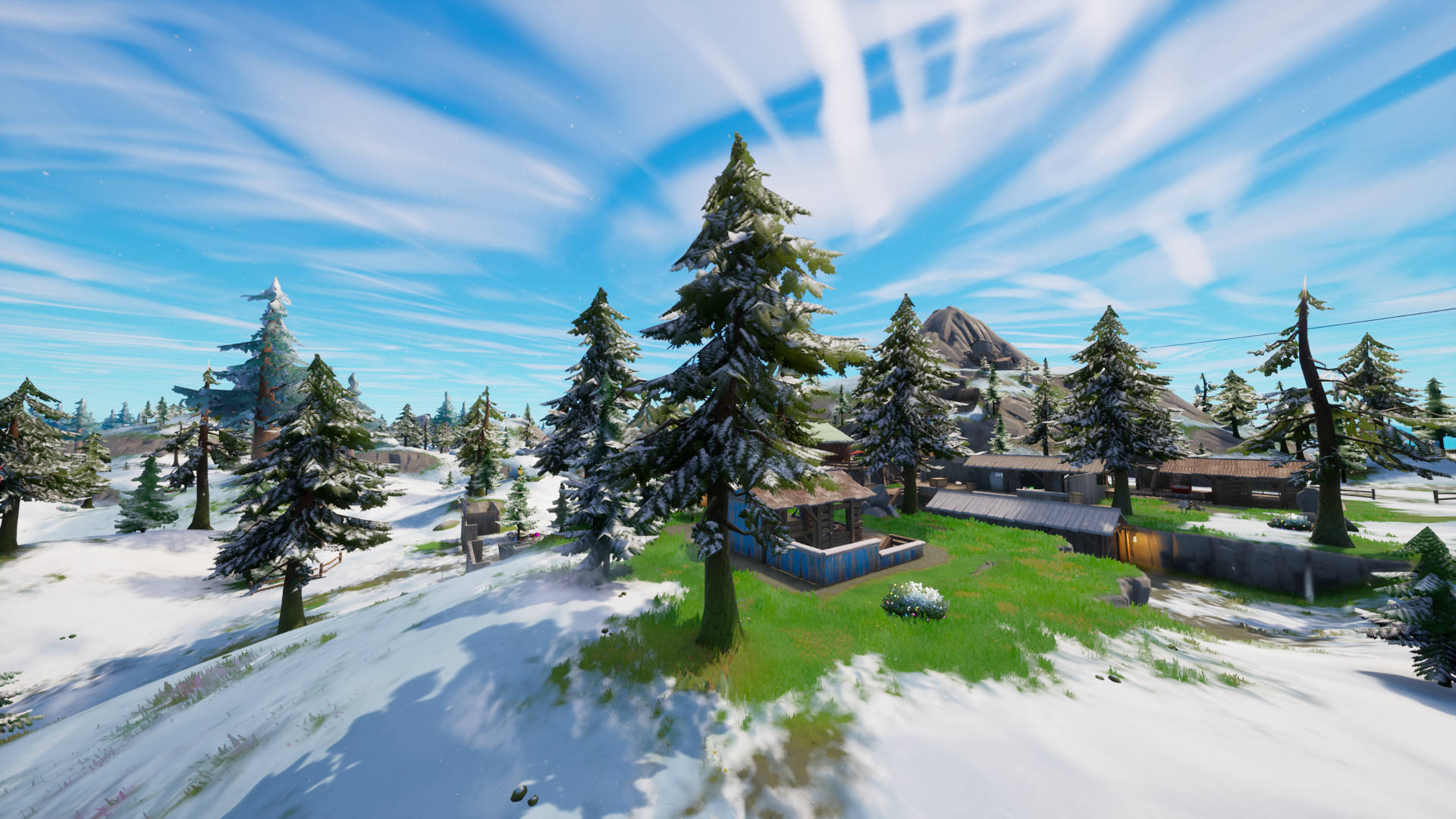 How to knock down Fortnite timber pines