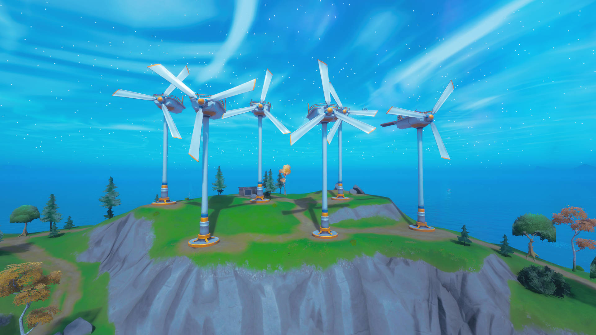 Where you can use different Fortnite ziplines in a single match