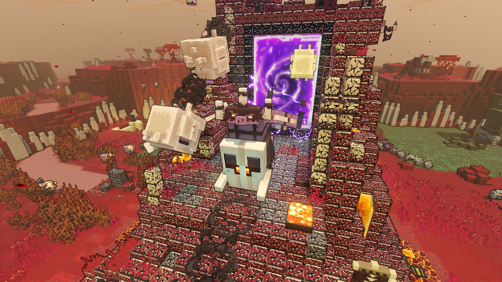 How to build in Minecraft Legends enemy bases