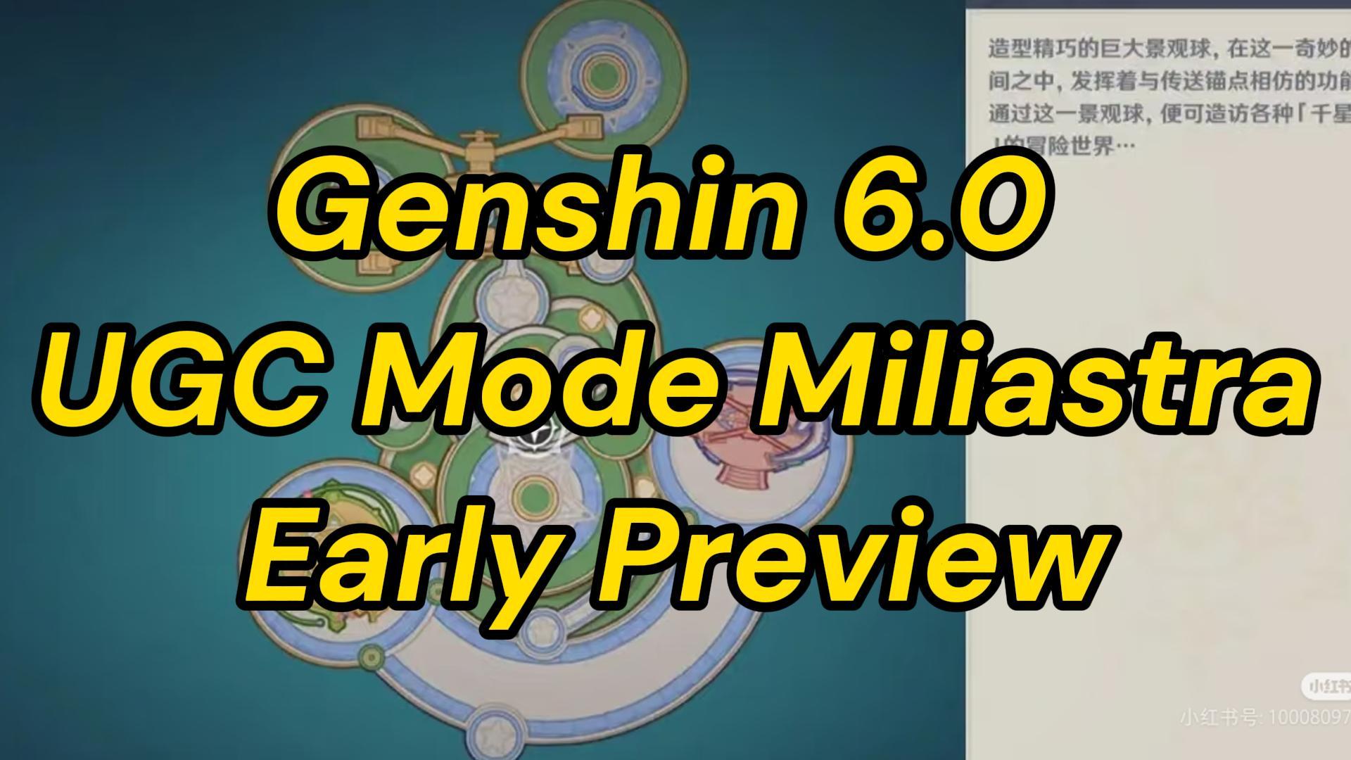 Genshin 6.0 UGC Mode Early Preview! Design Custom Maps, Character Appearances & Skill Values!