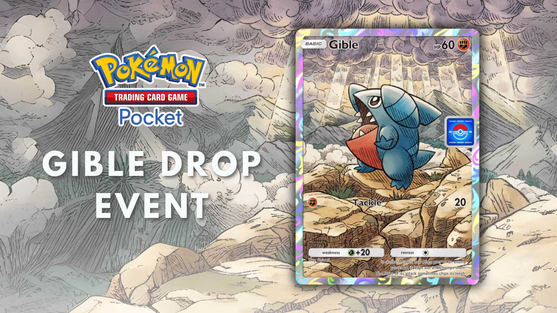 Pokemon TCG Pocket Gible Drop Event - Theria Games