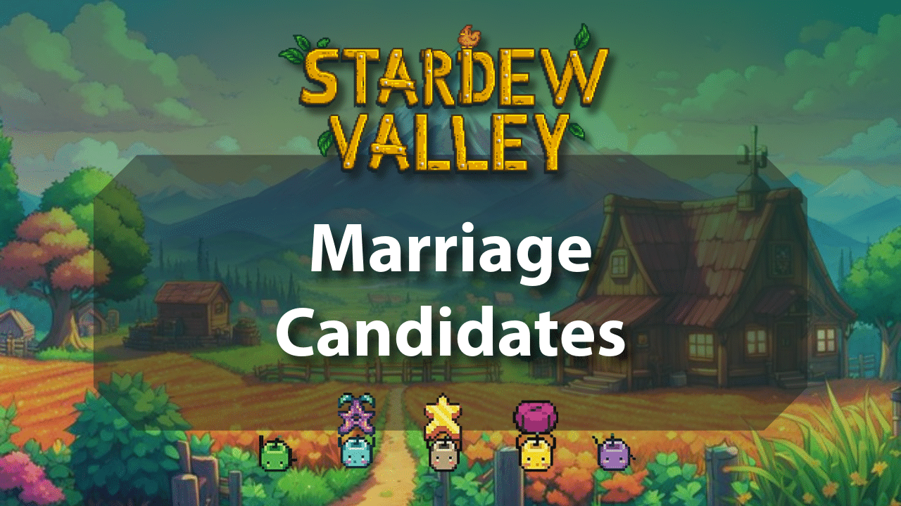Stardew Valley Marriage Candidates - Theria Games