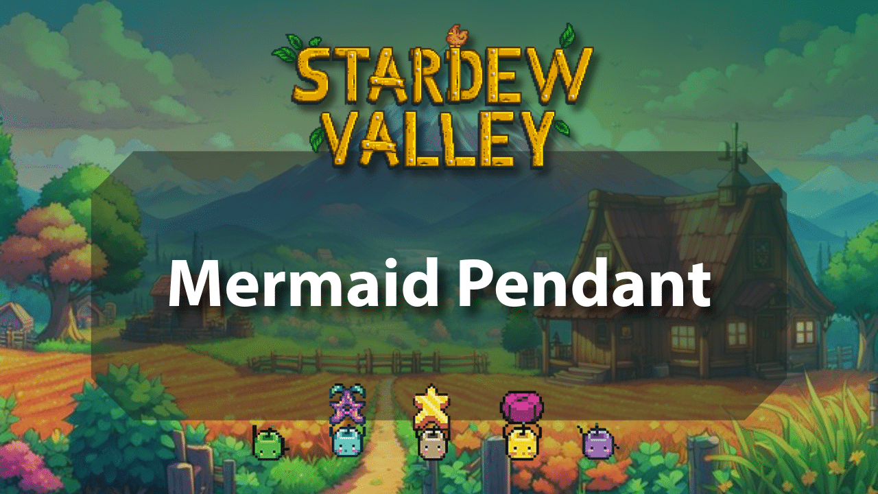 Stardew Valley Mermaid Pendant - Theria Games