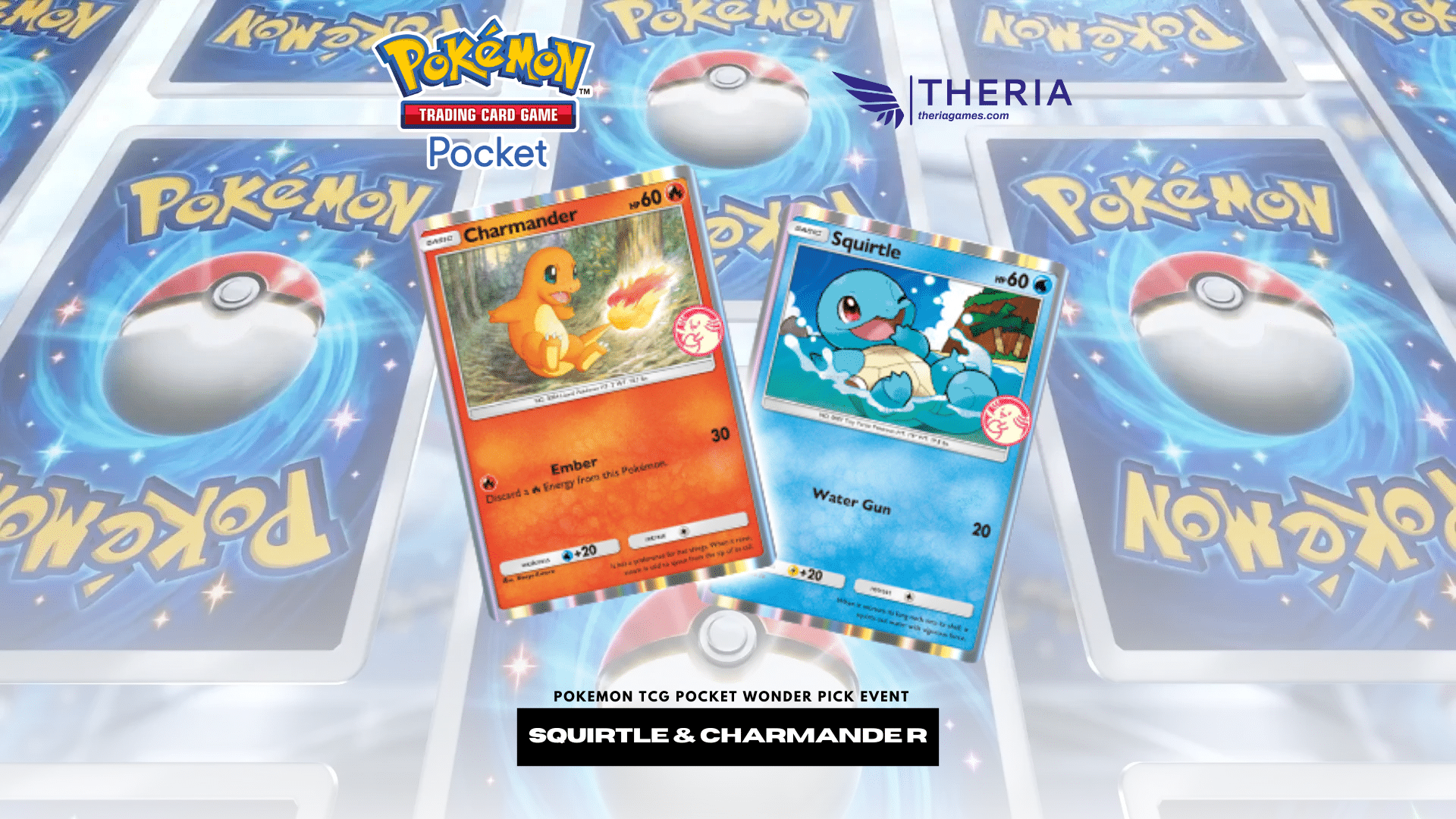 Pokemon TCG Pocket Squirtle And Charmander Wonder Pick Event - Theria Games