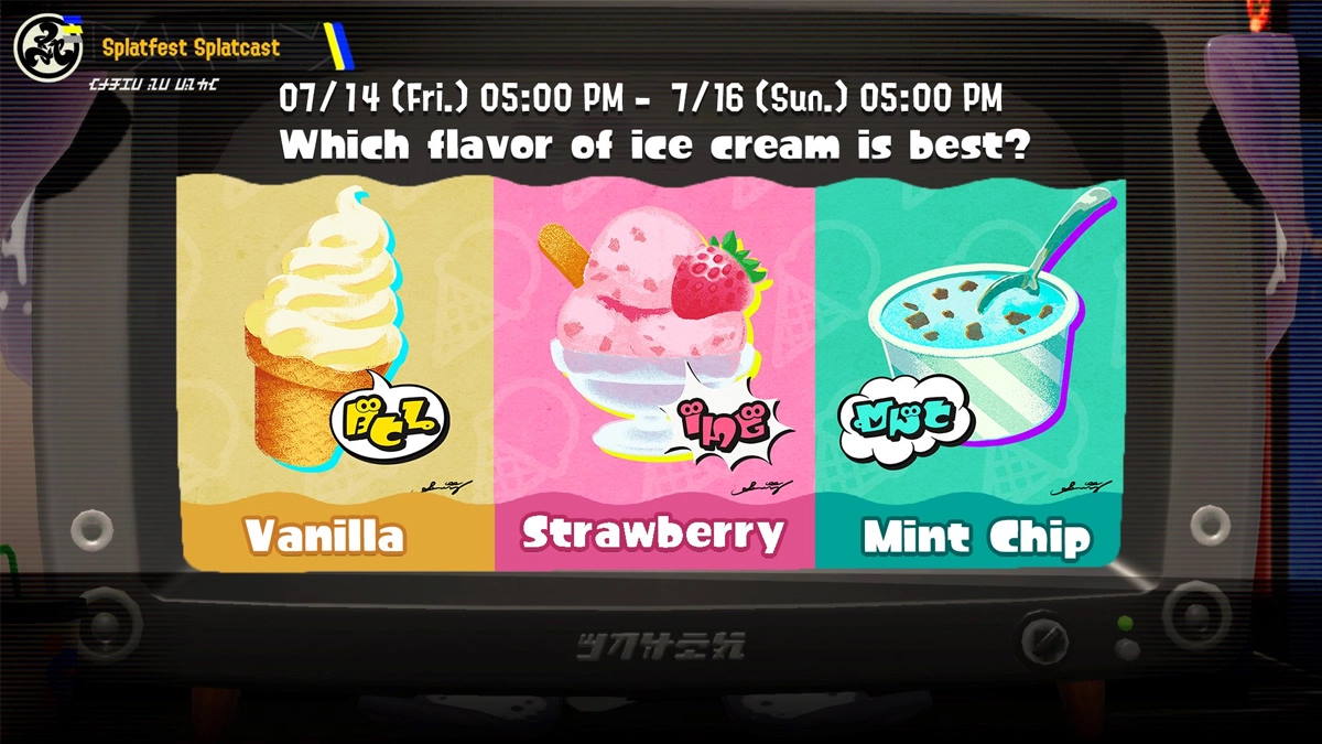 Splatoon 3's Next Splatfest Asks which Ice Cream Flavor You Prefer
