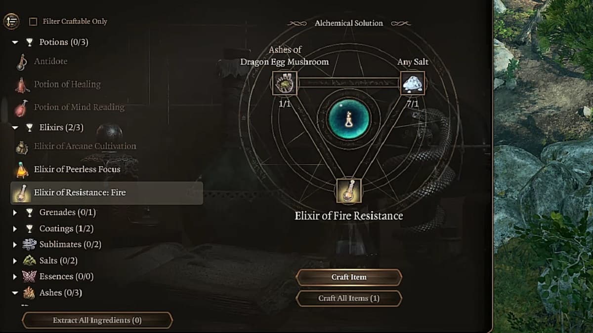Baldur's Gate 3: All Alchemy Potion and Elixir Recipes